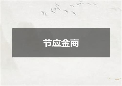 节应金商