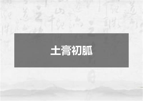 土膏初胍