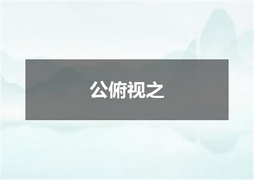 公俯视之
