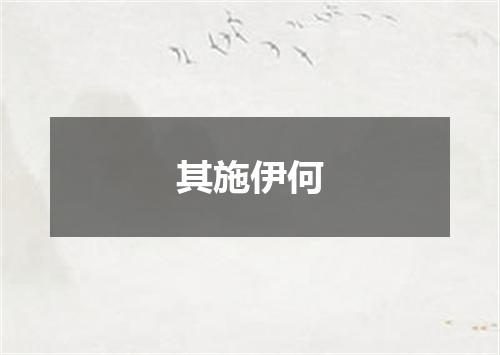 其施伊何