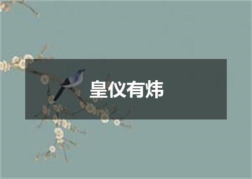 皇仪有炜