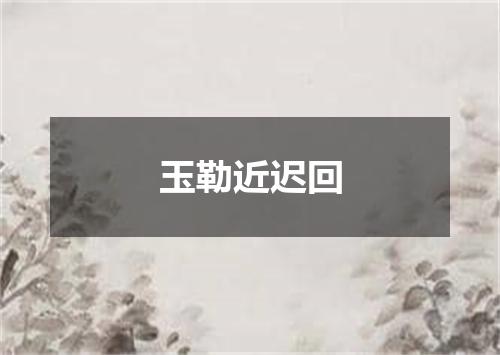 玉勒近迟回