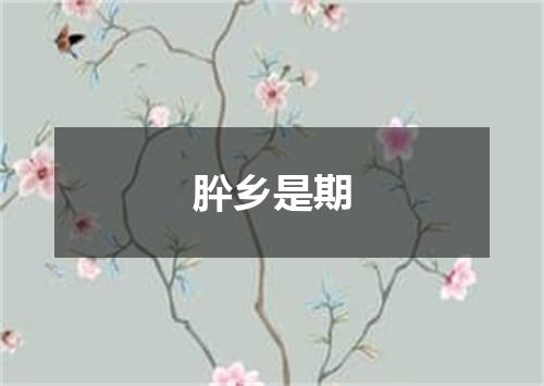 肸乡是期