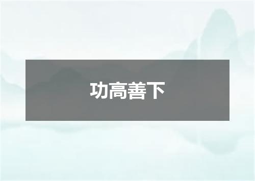功高善下