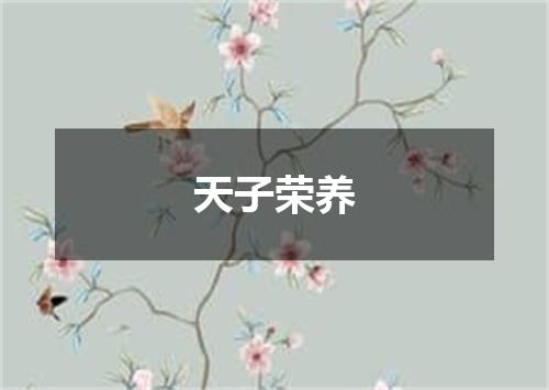 天子荣养