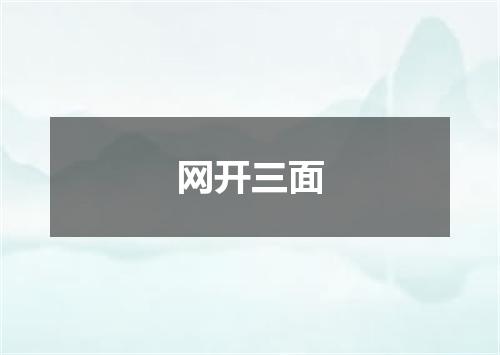 网开三面