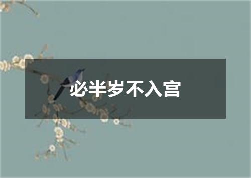必半岁不入宫