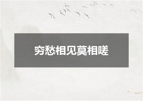 穷愁相见莫相嗟