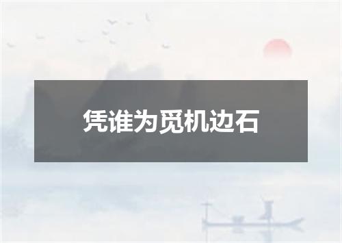 凭谁为觅机边石