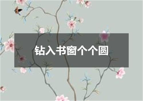 钻入书窗个个圆