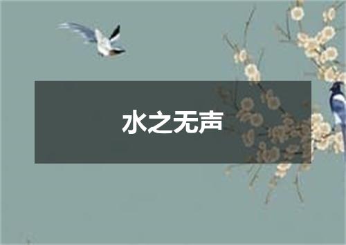 水之无声