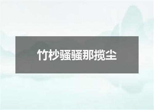 竹杪骚骚那揽尘
