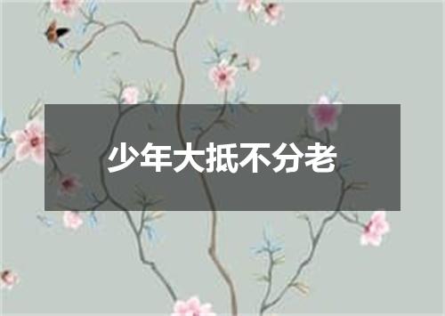 少年大抵不分老