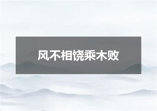 风不相饶乘木败
