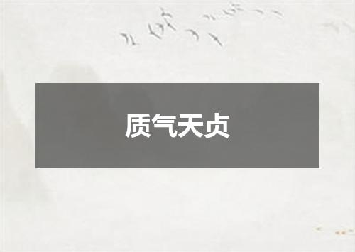 质气天贞