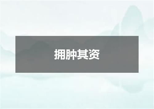 拥肿其资