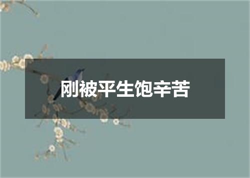 刚被平生饱辛苦