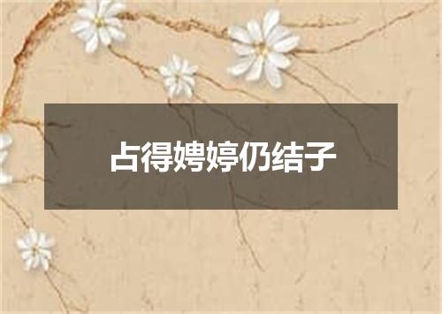 占得娉婷仍结子