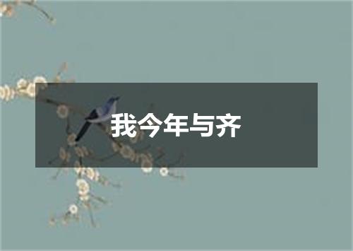 我今年与齐