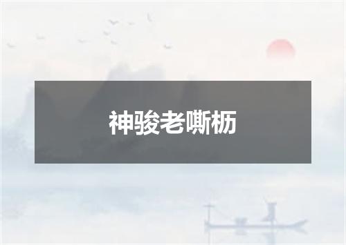 神骏老嘶枥