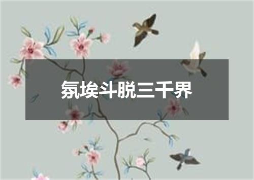 氛埃斗脱三千界