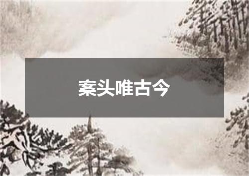 案头唯古今