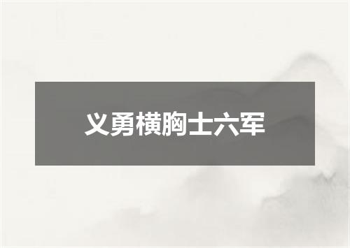 义勇横胸士六军