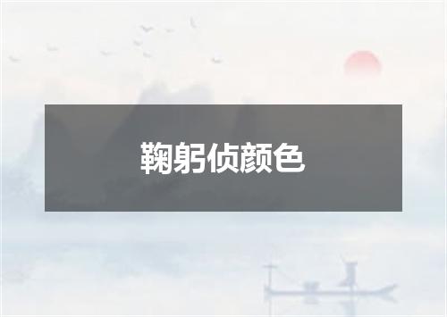 鞠躬侦颜色