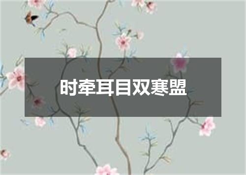 时牵耳目双寒盟