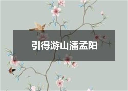 引得游山潘孟阳