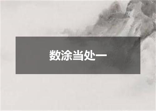 数涂当处一
