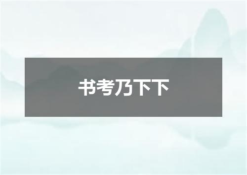 书考乃下下