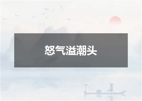 怒气溢潮头