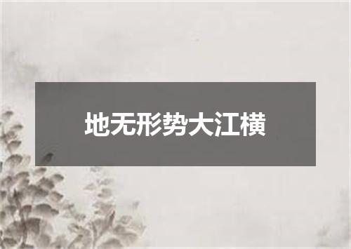 地无形势大江横