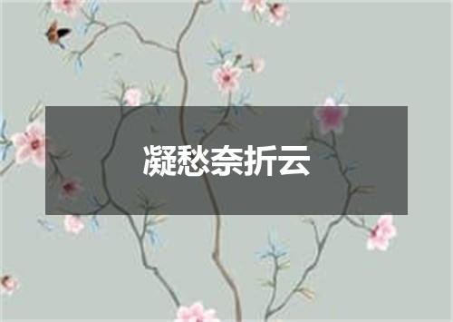 凝愁奈折云
