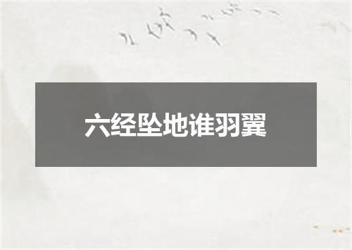 六经坠地谁羽翼