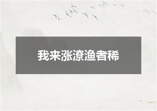 我来涨潦渔者稀