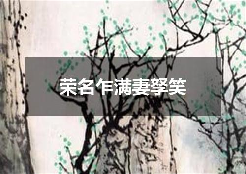 荣名乍满妻孥笑
