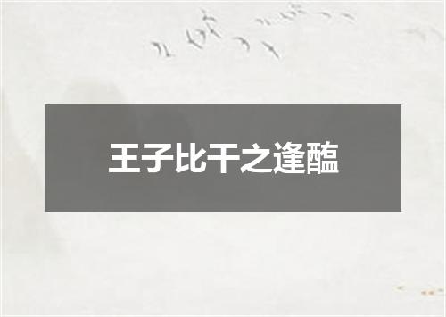 王子比干之逢醢