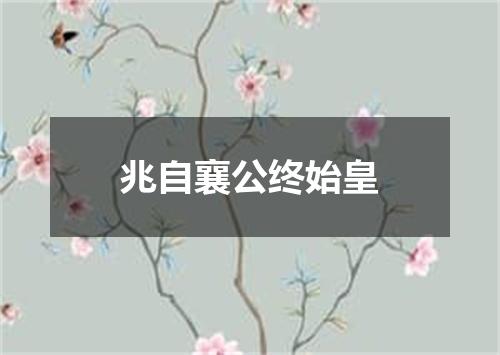 兆自襄公终始皇