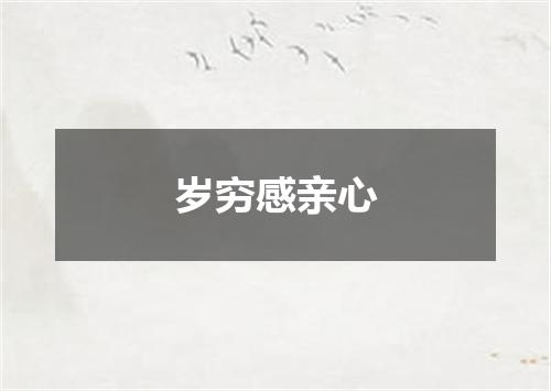 岁穷感亲心