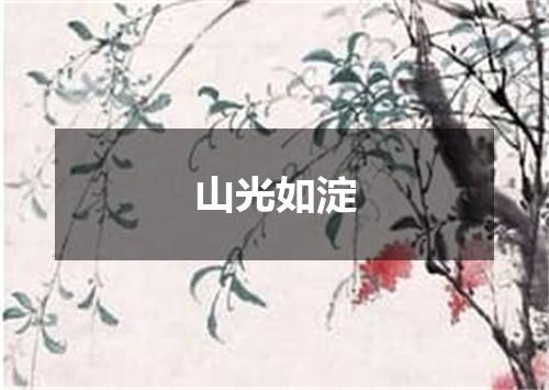 山光如淀