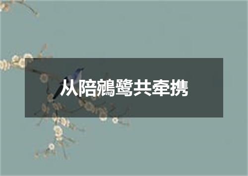 从陪鵷鹭共牵携