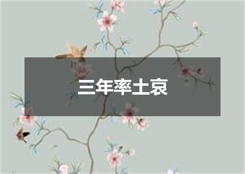 三年率土哀