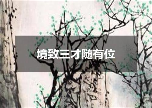 境致三才随有位