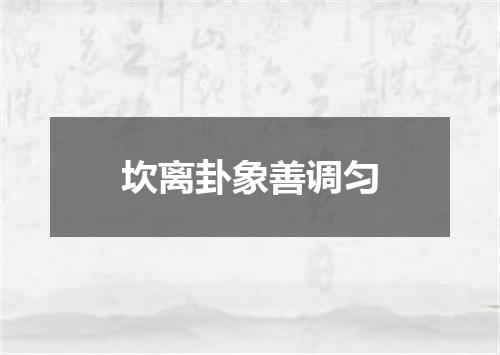 坎离卦象善调匀