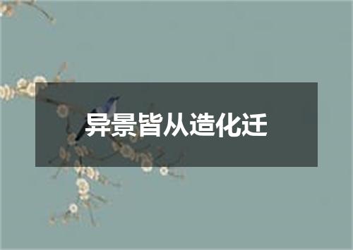 异景皆从造化迁