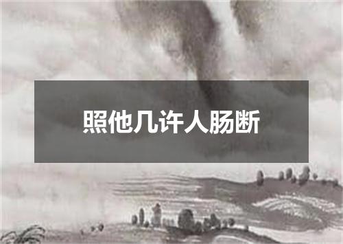 照他几许人肠断