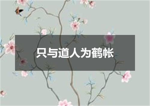 只与道人为鹤帐