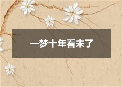 一梦十年看未了